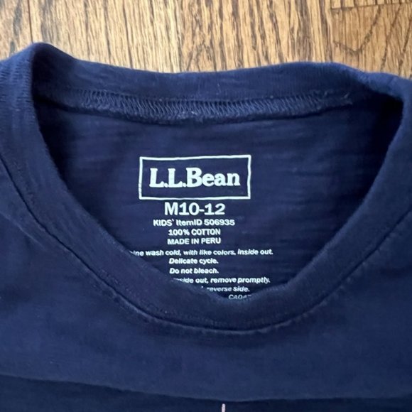 Girl's L.L. Bean graphic t-shirt size 10-12 - Picture 2 of 3